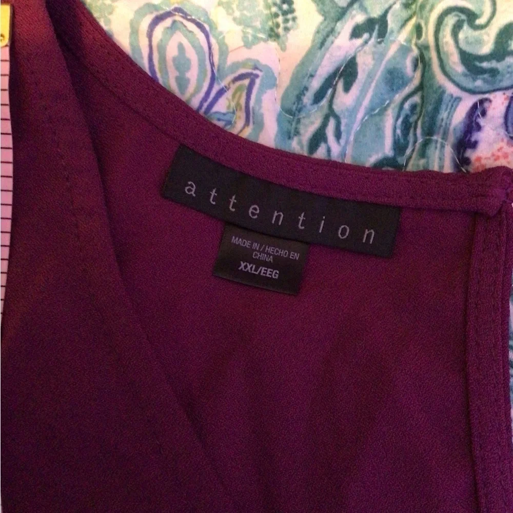 2xl Long purple Sleeve Dress (0004) - Picture 3 of 7